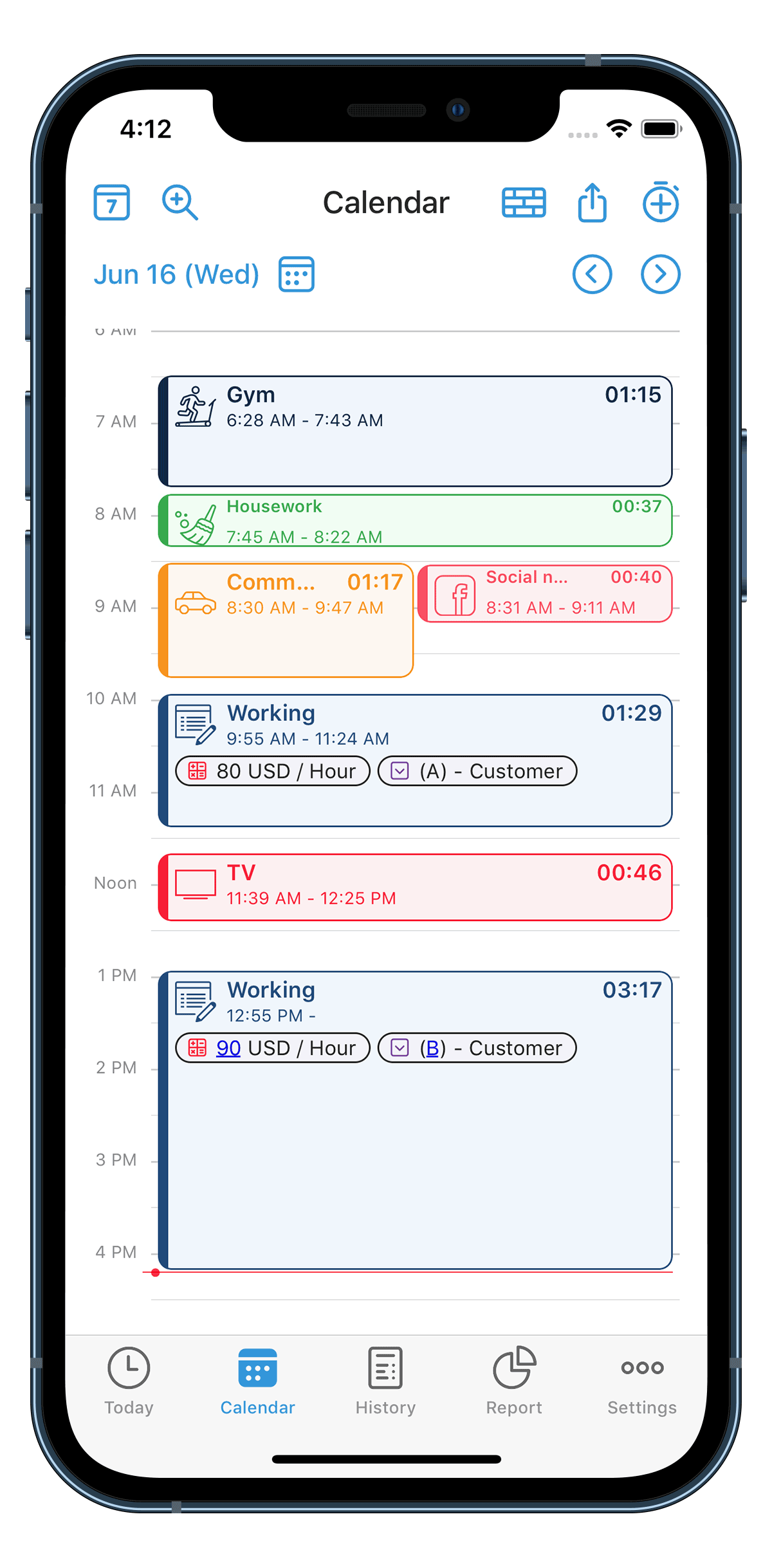 ATracker Time Tracker Daily Habit Goal Routine 