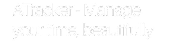 ATracker - Manage your time, beautifully.